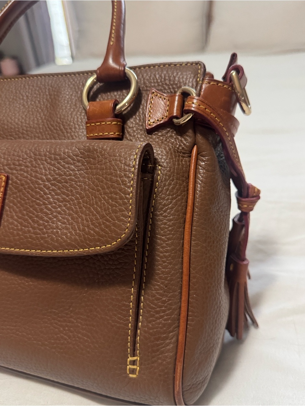 Dooney & Bourke Florentine Pocket Satchel - Picture 3 of 15